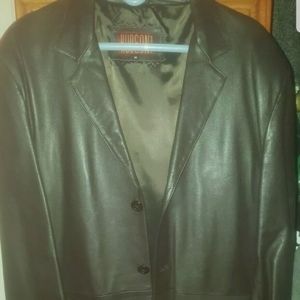 Brown Hudson leather jacket size medium